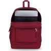 JanSport 26L Cross Town Plus Backpack, Flutter By Grey(Russet Red)