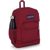 JanSport 26L Cross Town Plus Backpack, Flutter By Grey(Russet Red)