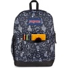 JanSport 26L Cross Town Plus Backpack, Flutter By Grey(Wild West Escape Black/Black/White)