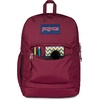 JanSport 26L Cross Town Plus Backpack, Flutter By Pink Ice/White/Pink Ice(Cherry Lacquer)