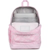 JanSport 26L Cross Town Plus Backpack, Flutter By Pink Ice/White/Pink Ice(Flutter By Pink Ice/White/Pink Ice)