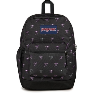 JanSport 26L Cross Town Plus Backpack, Flutter By Grey(Bad Bows)
