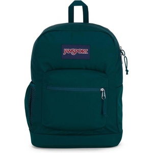 JanSport 26L Cross Town Plus Backpack, Flutter By Grey(Deep Juniper)