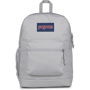 JanSport 26L Cross Town Plus Backpack, Flutter By Grey(Grounded Grey)