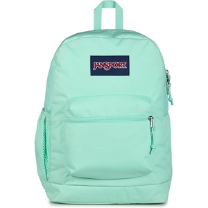 JanSport 26L Cross Town Plus Backpack, Flutter By Grey(Magic Mint)