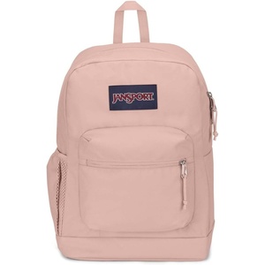 JanSport 26L Cross Town Plus Backpack, Flutter By Grey(Misty Rose)