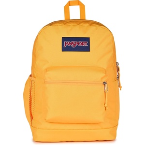JanSport 26L Cross Town Plus Backpack, Flutter By Grey(Orange Soda)