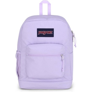 JanSport 26L Cross Town Plus Backpack, Flutter By Grey(Pastel Lilac)