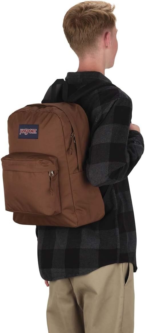 image:imageJanSport SuperBreak Plus Backpack with Padded 15inch Laptop Sleeve and Integrated Bottle Pocket Spacious and Durable Daypack for Work and Travel Army GreenBasic Brown