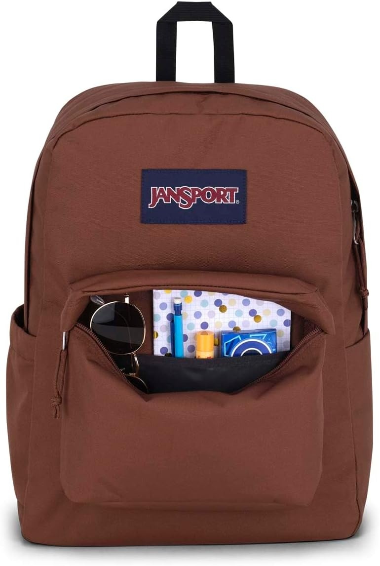 image:imageJanSport SuperBreak Plus Backpack with Padded 15inch Laptop Sleeve and Integrated Bottle Pocket Spacious and Durable Daypack for Work and Travel Army GreenBasic Brown