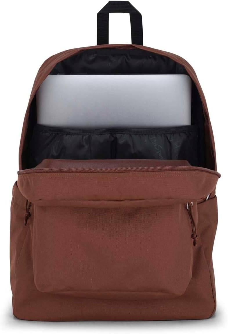 image:imageJanSport SuperBreak Plus Backpack with Padded 15inch Laptop Sleeve and Integrated Bottle Pocket Spacious and Durable Daypack for Work and Travel Army GreenBasic Brown