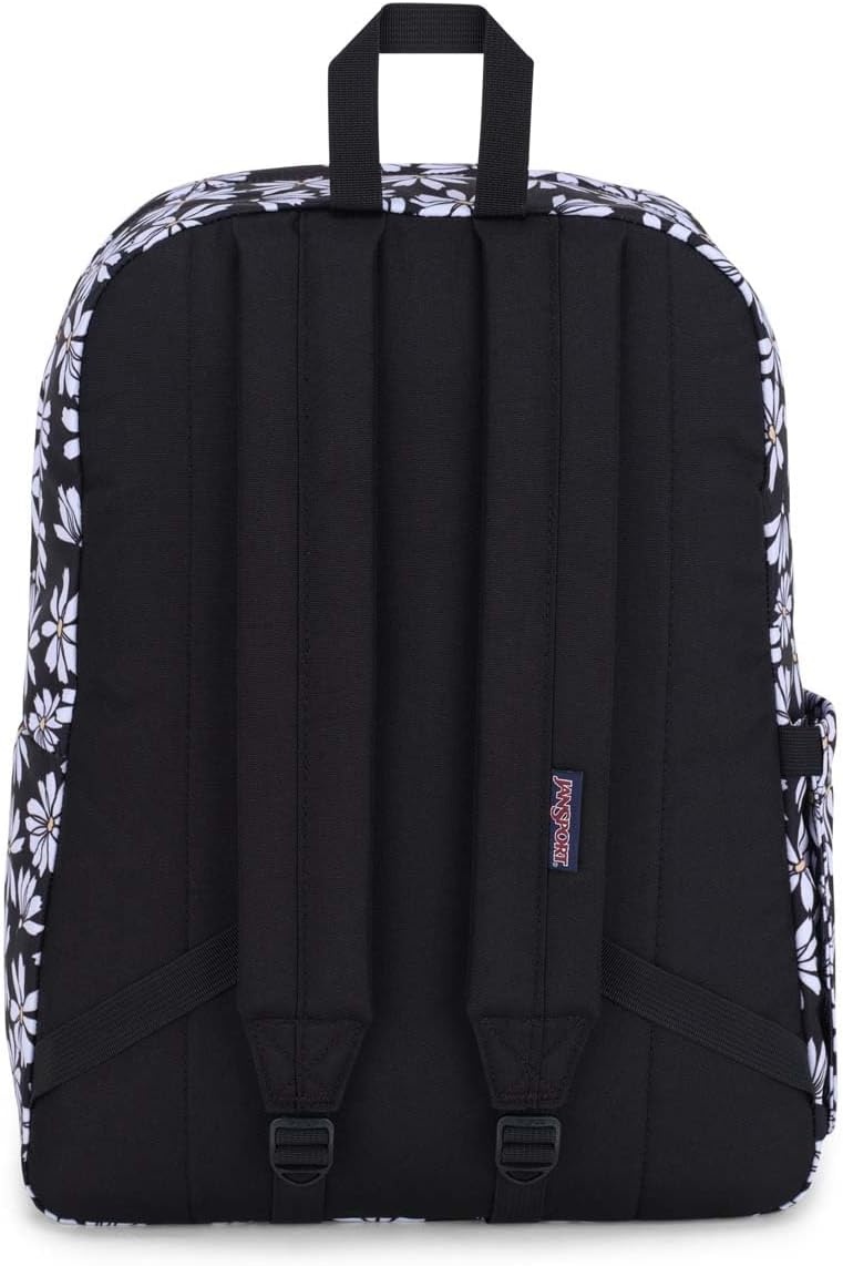 image:imageJanSport SuperBreak Plus Backpack with Padded 15inch Laptop Sleeve and Integrated Bottle Pocket Spacious and Durable Daypack for Work and Travel Army GreenPunk Pansies Black