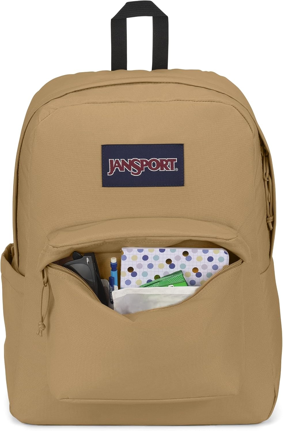 image:imageJanSport SuperBreak Plus Backpack with Padded 15inch Laptop Sleeve and Integrated Bottle Pocket Spacious and Durable Daypack for Work and Travel Army GreenCurry