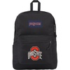 JanSport NCAA Officially Licensed Backpack, Ohio State Buckeyes, Superbreak Plus with Padded 15” Laptop Sleeve, Spacious Computer Bag for Men & Women, Durable Daypack with Bottle Pocket, Black