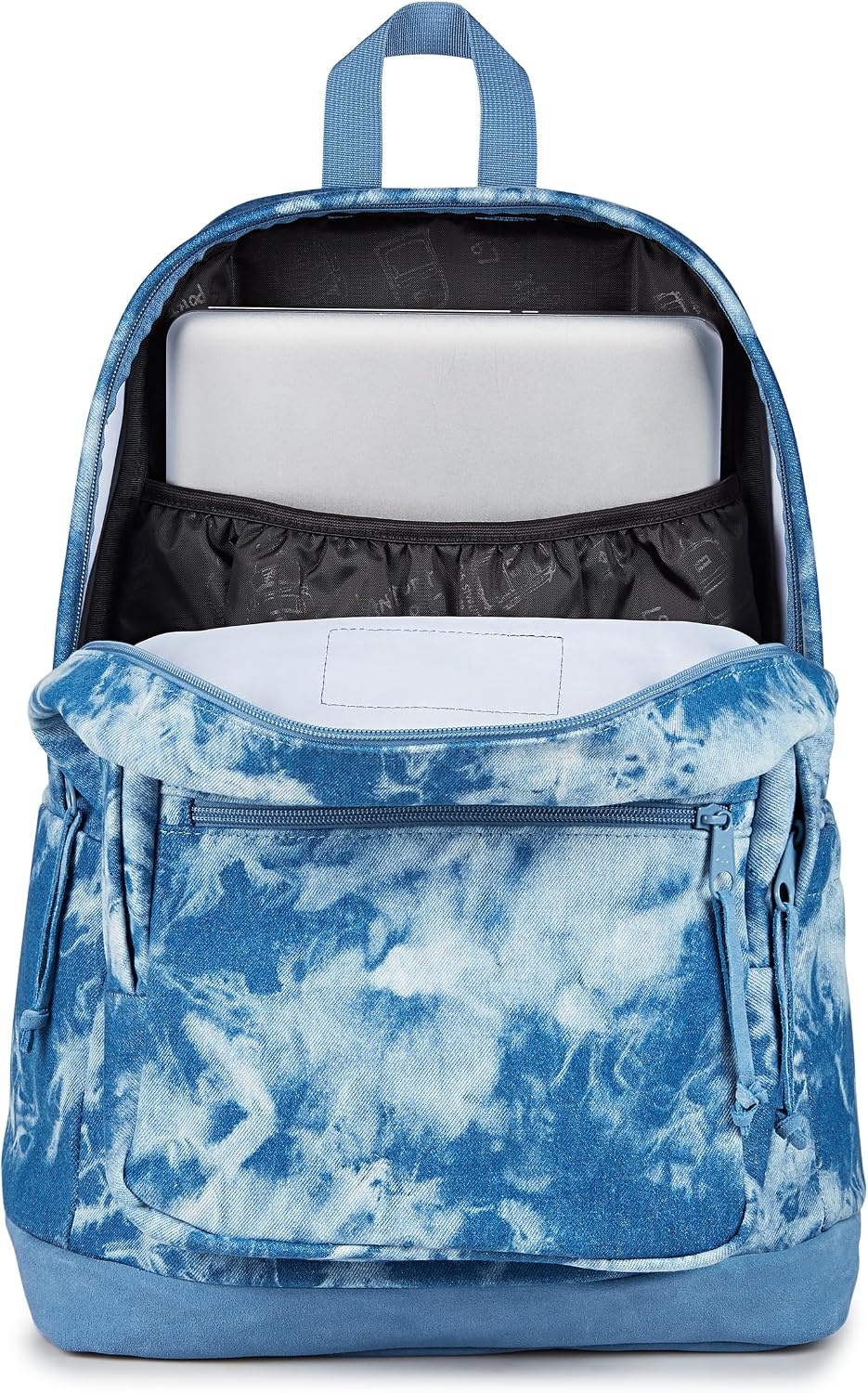 image:imageJanSport Right Pack Expressions Backpack Main Compartment 15inch Padded Laptop Compartment Side Water Bottle Pocket Utility Pocket with Zippered Rain Flap Denim Wash BlueDenim Wash Blue