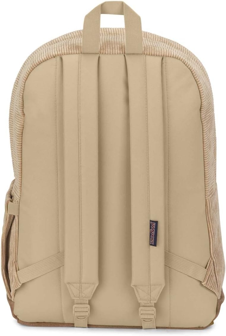 image:imageJanSport Right Pack Expressions Backpack Main Compartment 15inch Padded Laptop Compartment Side Water Bottle Pocket Utility Pocket with Zippered Rain Flap Denim Wash BlueCurry Corduroy