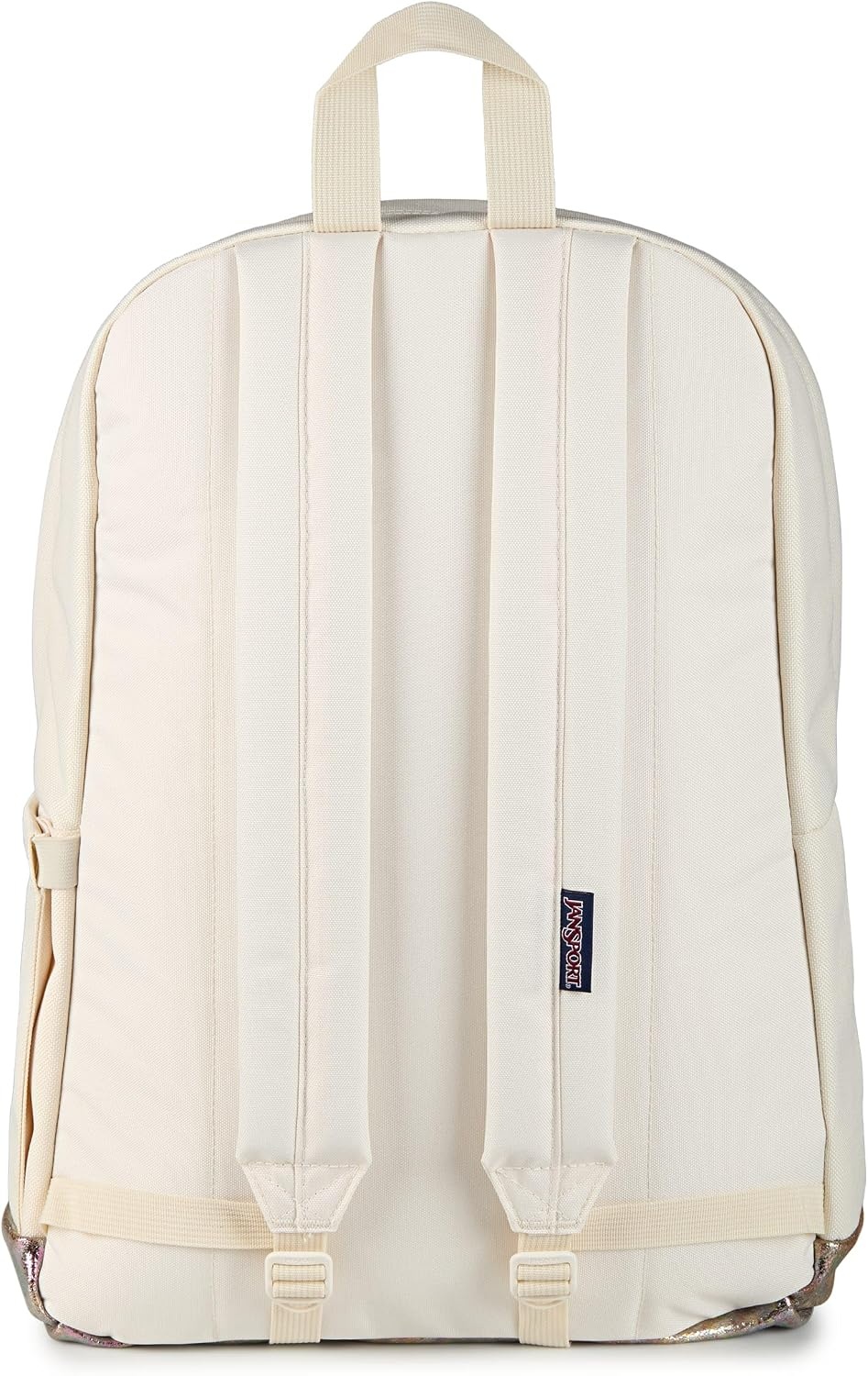 image:imageJanSport Right Pack Expressions Backpack Main Compartment 15inch Padded Laptop Compartment Side Water Bottle Pocket Utility Pocket with Zippered Rain Flap Denim Wash BlueBog Glam Suede Moon FlowerBrown
