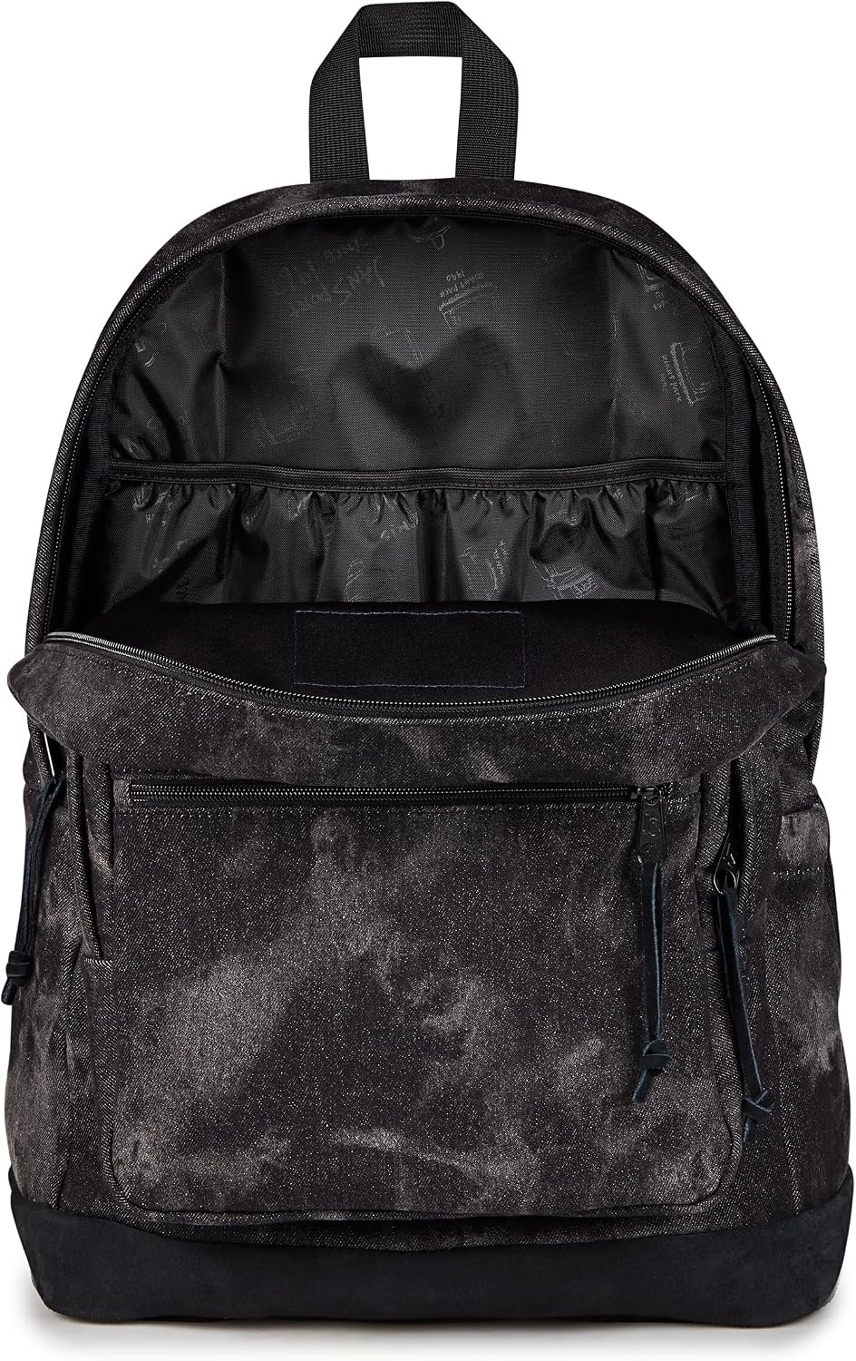 image:imageJanSport Right Pack Expressions Backpack Main Compartment 15inch Padded Laptop Compartment Side Water Bottle Pocket Utility Pocket with Zippered Rain Flap Denim Wash BlueDenim Wash Black
