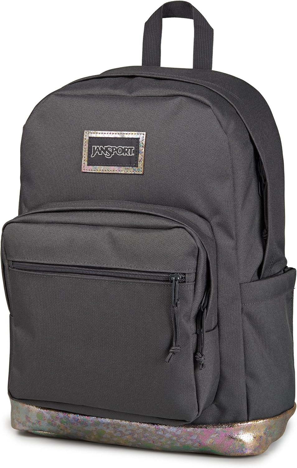 image:imageJanSport Right Pack Expressions Backpack Main Compartment 15inch Padded Laptop Compartment Side Water Bottle Pocket Utility Pocket with Zippered Rain Flap Denim Wash BlueBog Glam Suede Smokey GritBrown