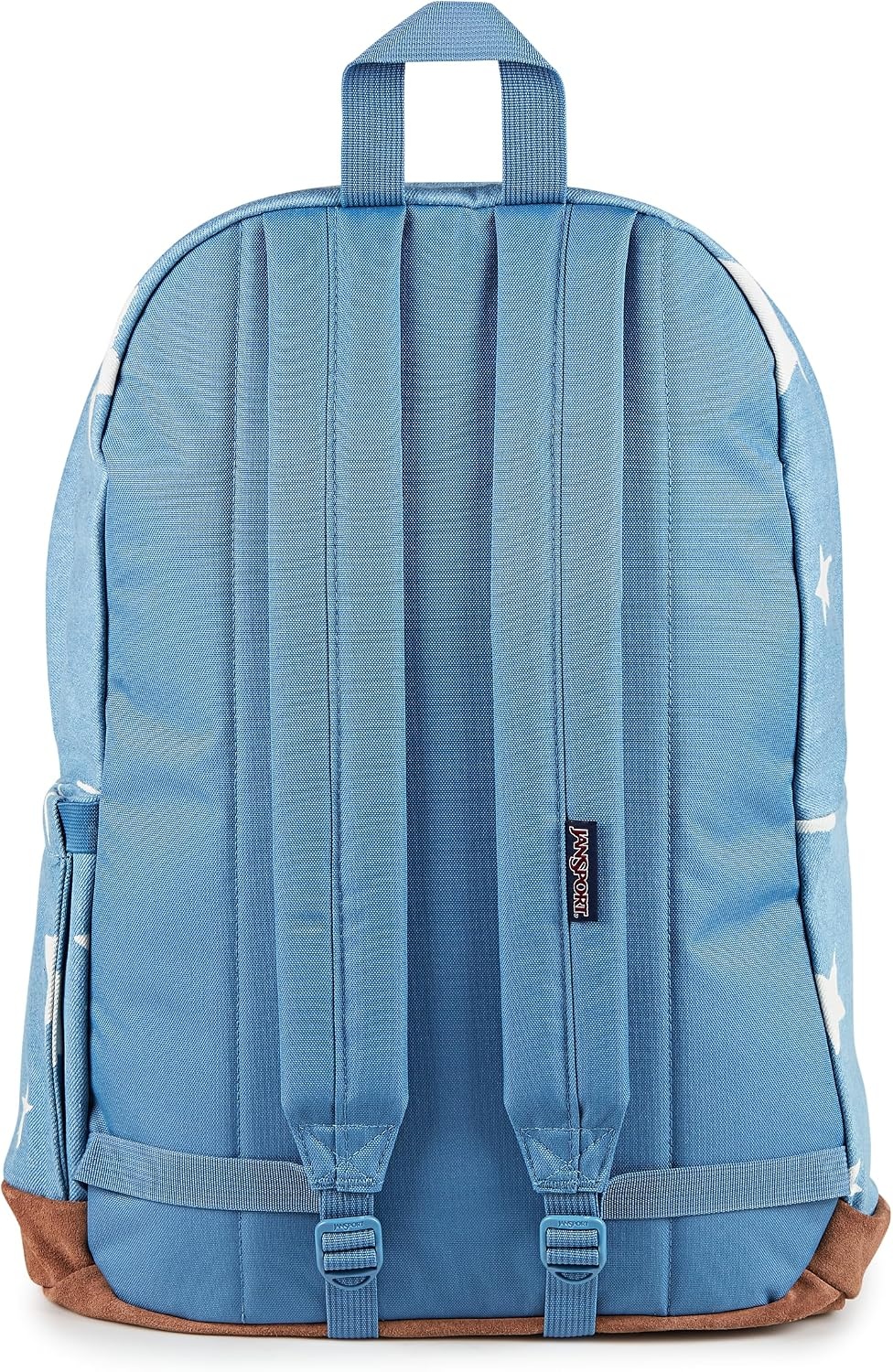 image:imageJanSport Right Pack Expressions Backpack Main Compartment 15inch Padded Laptop Compartment Side Water Bottle Pocket Utility Pocket with Zippered Rain Flap Denim Wash BlueDischarge Denim Star