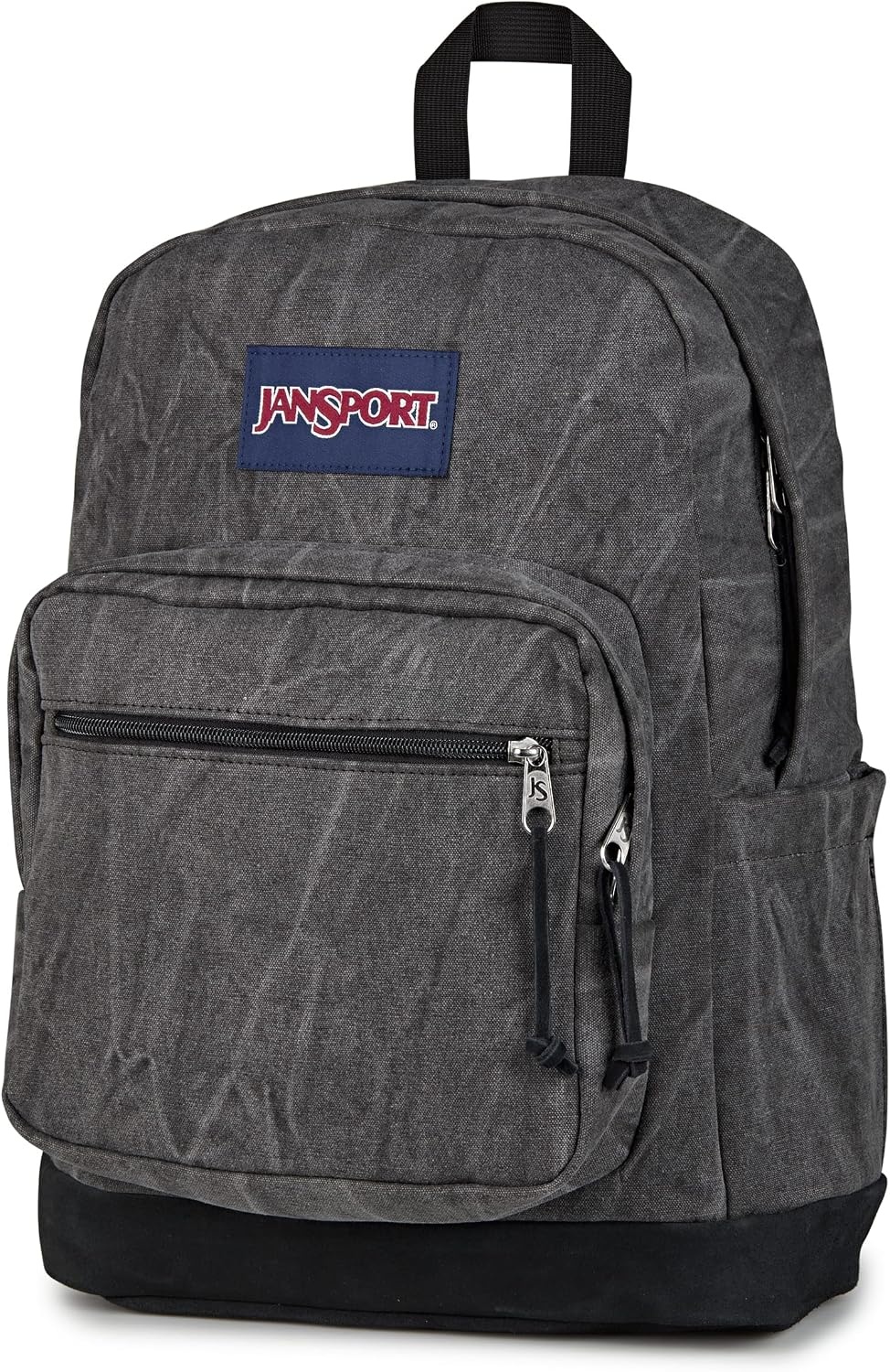 image:imageJanSport Right Pack Expressions Backpack Main Compartment 15inch Padded Laptop Compartment Side Water Bottle Pocket Utility Pocket with Zippered Rain Flap Denim Wash BlueAged Canvas BlackOxfordBlack