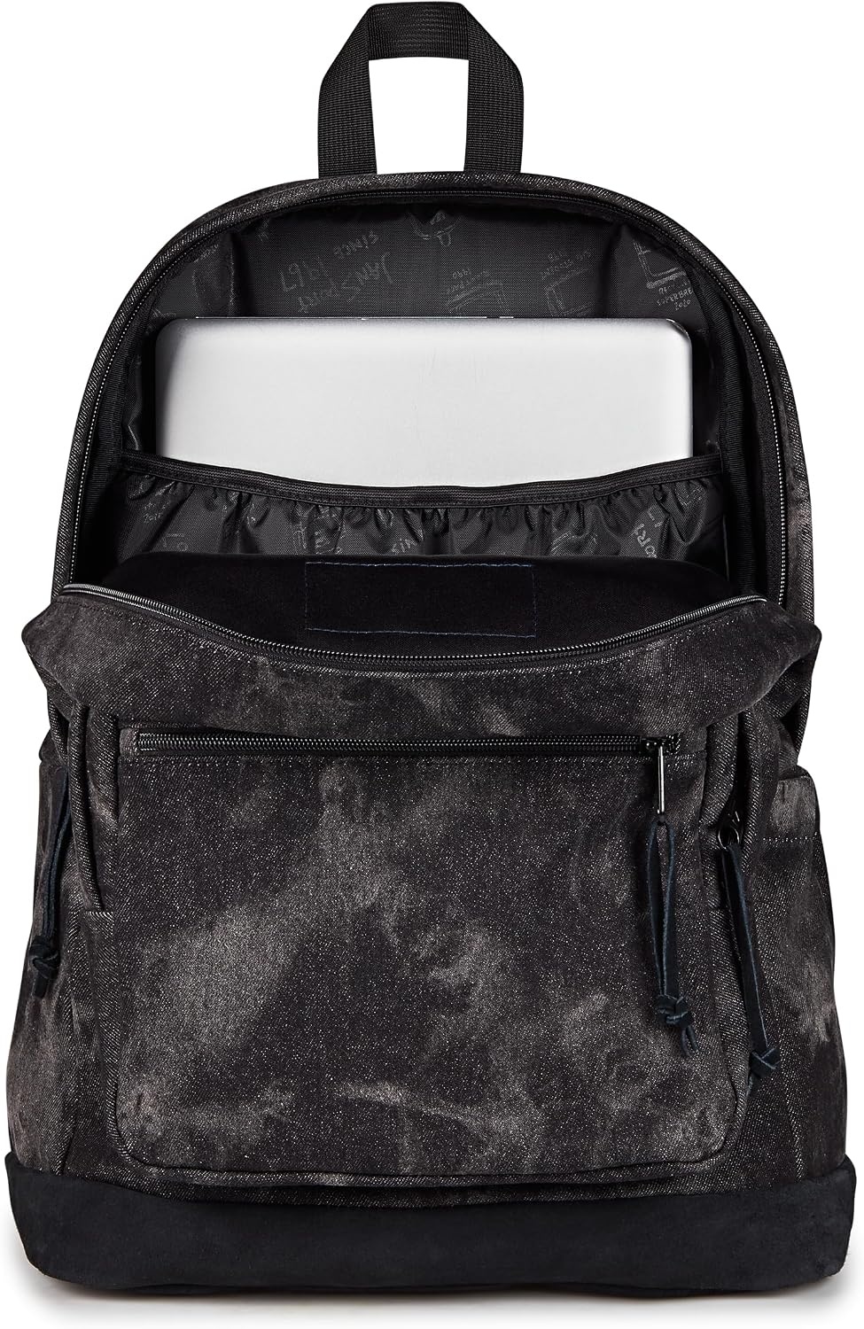 image:imageJanSport Right Pack Expressions Backpack Main Compartment 15inch Padded Laptop Compartment Side Water Bottle Pocket Utility Pocket with Zippered Rain Flap Denim Wash BlueDenim Wash Black