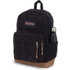 JanSport Right Pack Expressions Backpack – Main Compartment, 15-inch Padded Laptop Compartment, Side Water Bottle Pocket, Utility Pocket with Zippered Rain Flap, Denim Wash Blue(Black Corduroy)