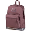 JanSport Right Pack Expressions Backpack – Main Compartment, 15-inch Padded Laptop Compartment, Side Water Bottle Pocket, Utility Pocket with Zippered Rain Flap, Denim Wash Blue(Bog Glam Suede Mahogany Haze/Brn/Pink)