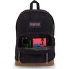 JanSport Right Pack Expressions Backpack – Main Compartment, 15-inch Padded Laptop Compartment, Side Water Bottle Pocket, Utility Pocket with Zippered Rain Flap, Denim Wash Blue(Black Corduroy)