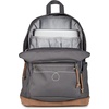 JanSport Right Pack Expressions Backpack – Main Compartment, 15-inch Padded Laptop Compartment, Side Water Bottle Pocket, Utility Pocket with Zippered Rain Flap, Denim Wash Blue(Westbound Embroidery Smokey Grit/Oxford/Tan)