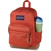 JanSport Right Pack Expressions Backpack – Main Compartment, 15-inch Padded Laptop Compartment, Side Water Bottle Pocket, Utility Pocket with Zippered Rain Flap, Denim Wash Blue(Westbound Embroidery Dune Red/Brown/Tan)