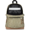 JanSport Right Pack Expressions Backpack – Main Compartment, 15-inch Padded Laptop Compartment, Side Water Bottle Pocket, Utility Pocket with Zippered Rain Flap, Denim Wash Blue(Aged Canvas Green/Lt Green/Brown)