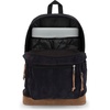 JanSport Right Pack Expressions Backpack – Main Compartment, 15-inch Padded Laptop Compartment, Side Water Bottle Pocket, Utility Pocket with Zippered Rain Flap, Denim Wash Blue(Black Corduroy)