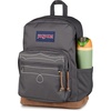 JanSport Right Pack Expressions Backpack – Main Compartment, 15-inch Padded Laptop Compartment, Side Water Bottle Pocket, Utility Pocket with Zippered Rain Flap, Denim Wash Blue(Westbound Embroidery Smokey Grit/Oxford/Tan)