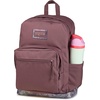 JanSport Right Pack Expressions Backpack – Main Compartment, 15-inch Padded Laptop Compartment, Side Water Bottle Pocket, Utility Pocket with Zippered Rain Flap, Denim Wash Blue(Bog Glam Suede Mahogany Haze/Brn/Pink)