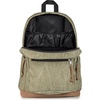JanSport Right Pack Expressions Backpack – Main Compartment, 15-inch Padded Laptop Compartment, Side Water Bottle Pocket, Utility Pocket with Zippered Rain Flap, Denim Wash Blue(Aged Canvas Green/Lt Green/Brown)