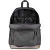 JanSport Right Pack Expressions Backpack – Main Compartment, 15-inch Padded Laptop Compartment, Side Water Bottle Pocket, Utility Pocket with Zippered Rain Flap, Denim Wash Blue(Bog Glam Suede Smokey Grit/Brown)