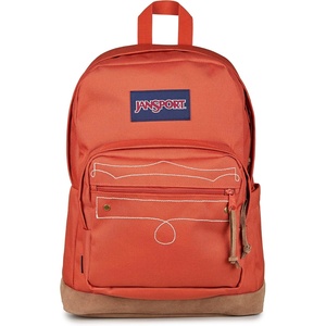 JanSport Right Pack Expressions Backpack – Main Compartment, 15-inch Padded Laptop Compartment, Side Water Bottle Pocket, Utility Pocket with Zippered Rain Flap, Denim Wash Blue(Westbound Embroidery Dune Red/Brown/Tan)