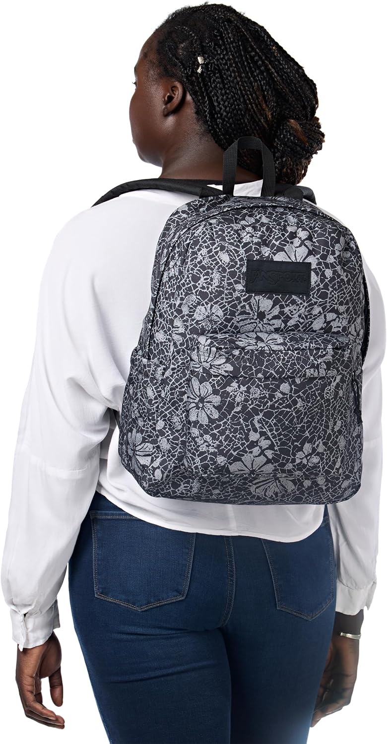 image:imageJanSport SuperBreak Plus Backpack with Padded 15inch Laptop Sleeve and Integrated Bottle Pocket Spacious and Durable Daypack for Work and Travel Lace Shadows
