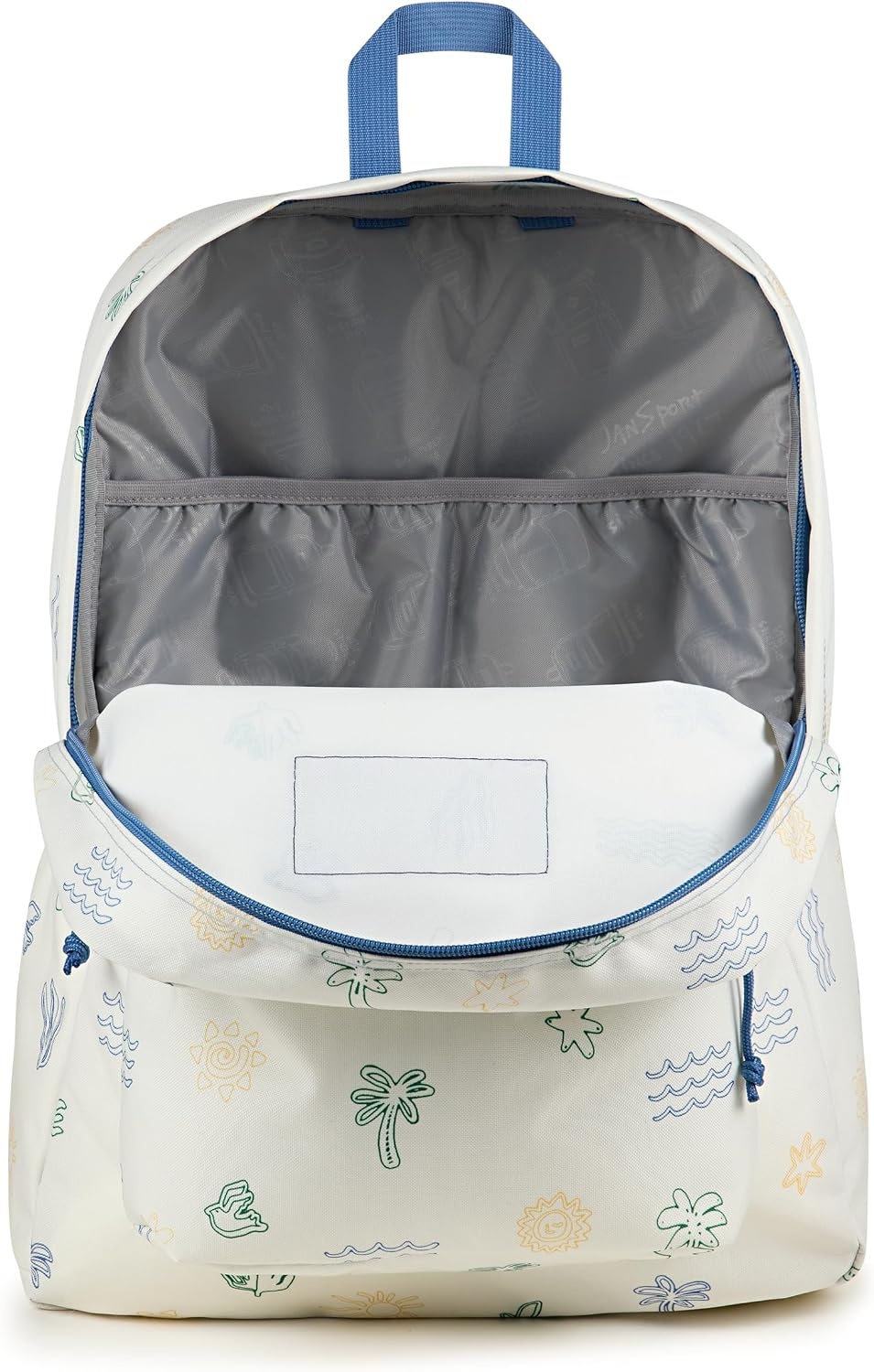 image:imageJanSport SuperBreak Plus Backpack with Padded 15inch Laptop Sleeve and Integrated Bottle Pocket Spacious and Durable Daypack for Work and Travel Sunny Sketches