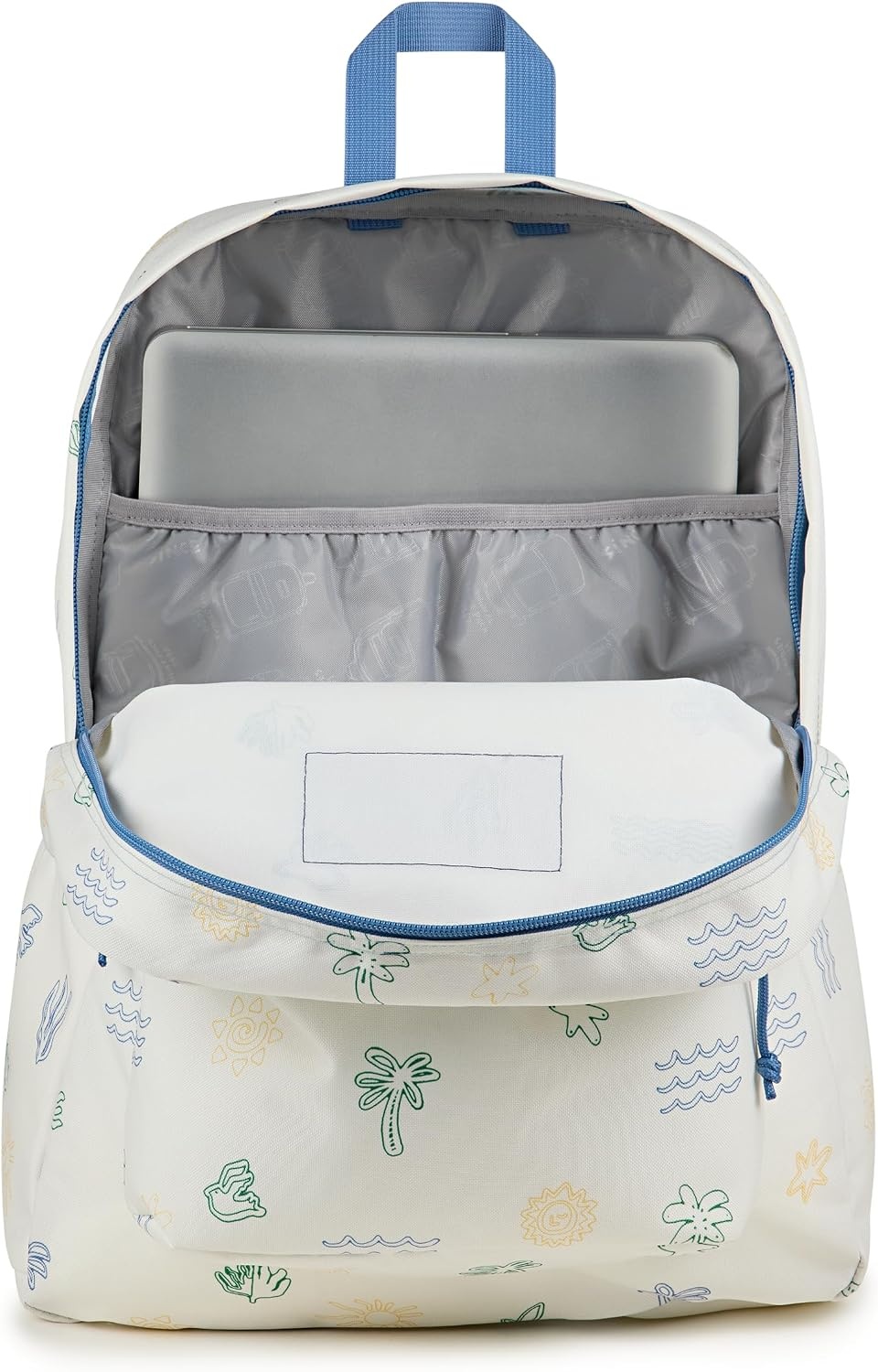 image:imageJanSport SuperBreak Plus Backpack with Padded 15inch Laptop Sleeve and Integrated Bottle Pocket Spacious and Durable Daypack for Work and Travel Sunny Sketches