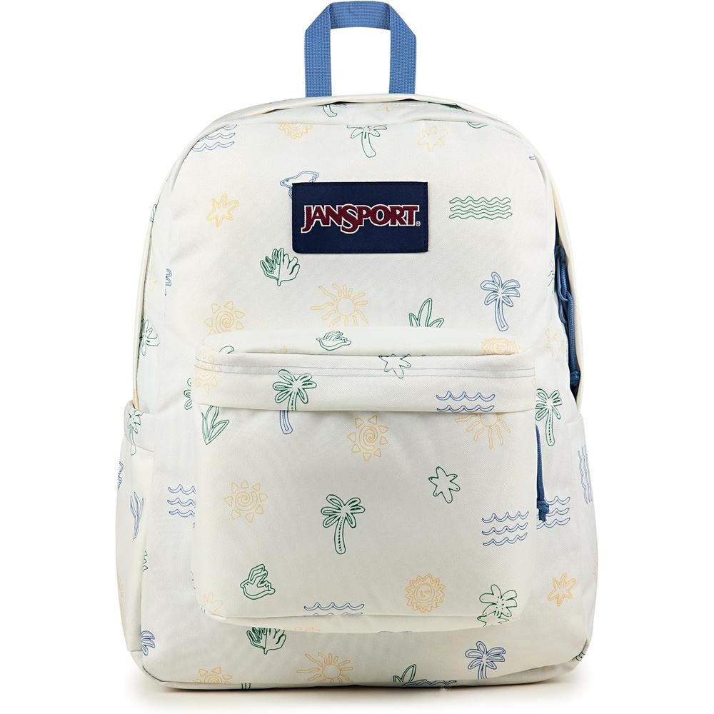 image:imageJanSport SuperBreak Plus Backpack with Padded 15inch Laptop Sleeve and Integrated Bottle Pocket Spacious and Durable Daypack for Work and Travel Sunny Sketches