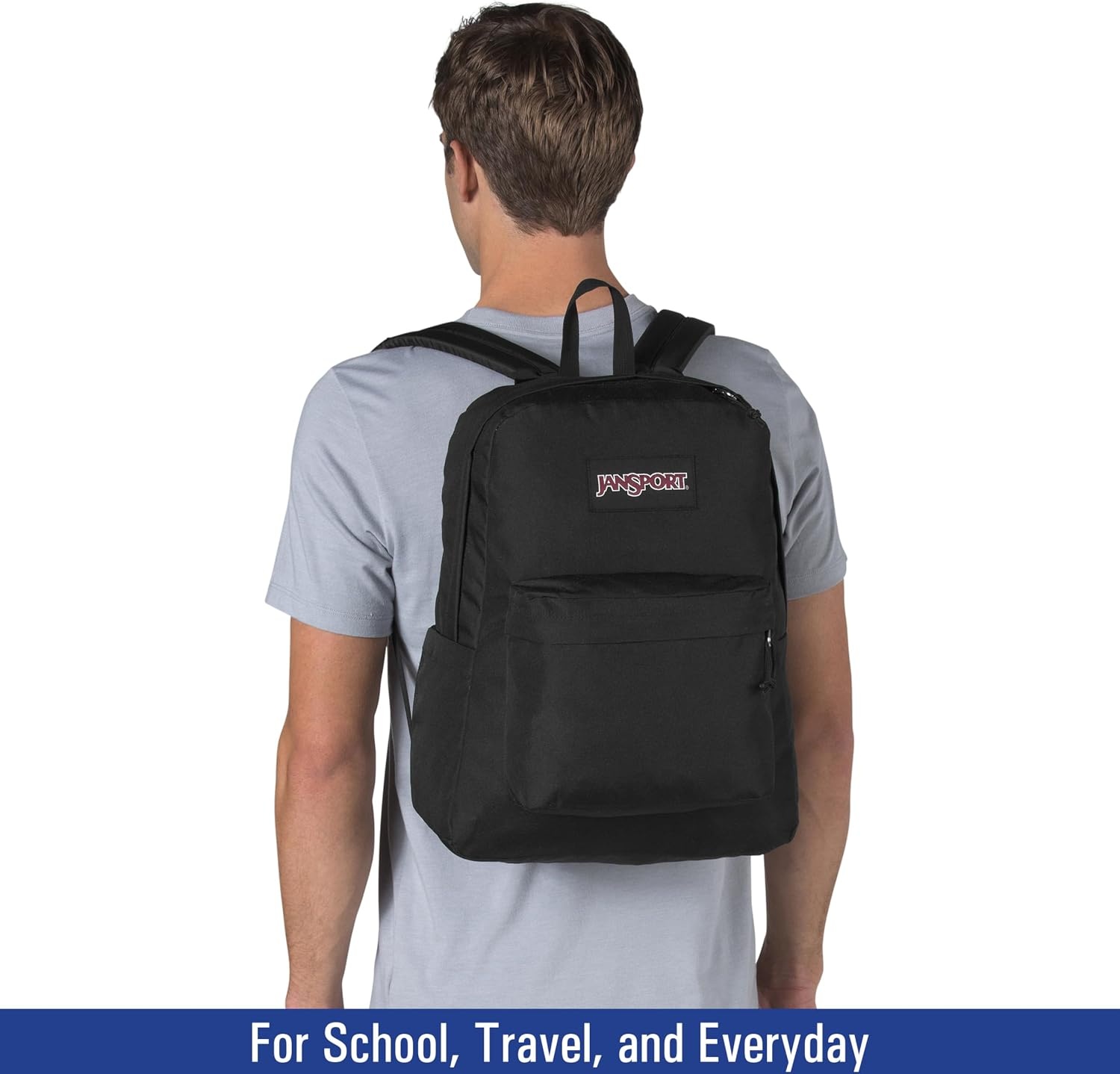 image:imageJanSport NCAA Officially Licensed Backpack Michigan Wolverines Superbreak Plus with Padded 15 Laptop Sleeve Spacious Computer Bag for Men amp Women Durable Daypack with Bottle Pocket NavyPurdue Boilermakers