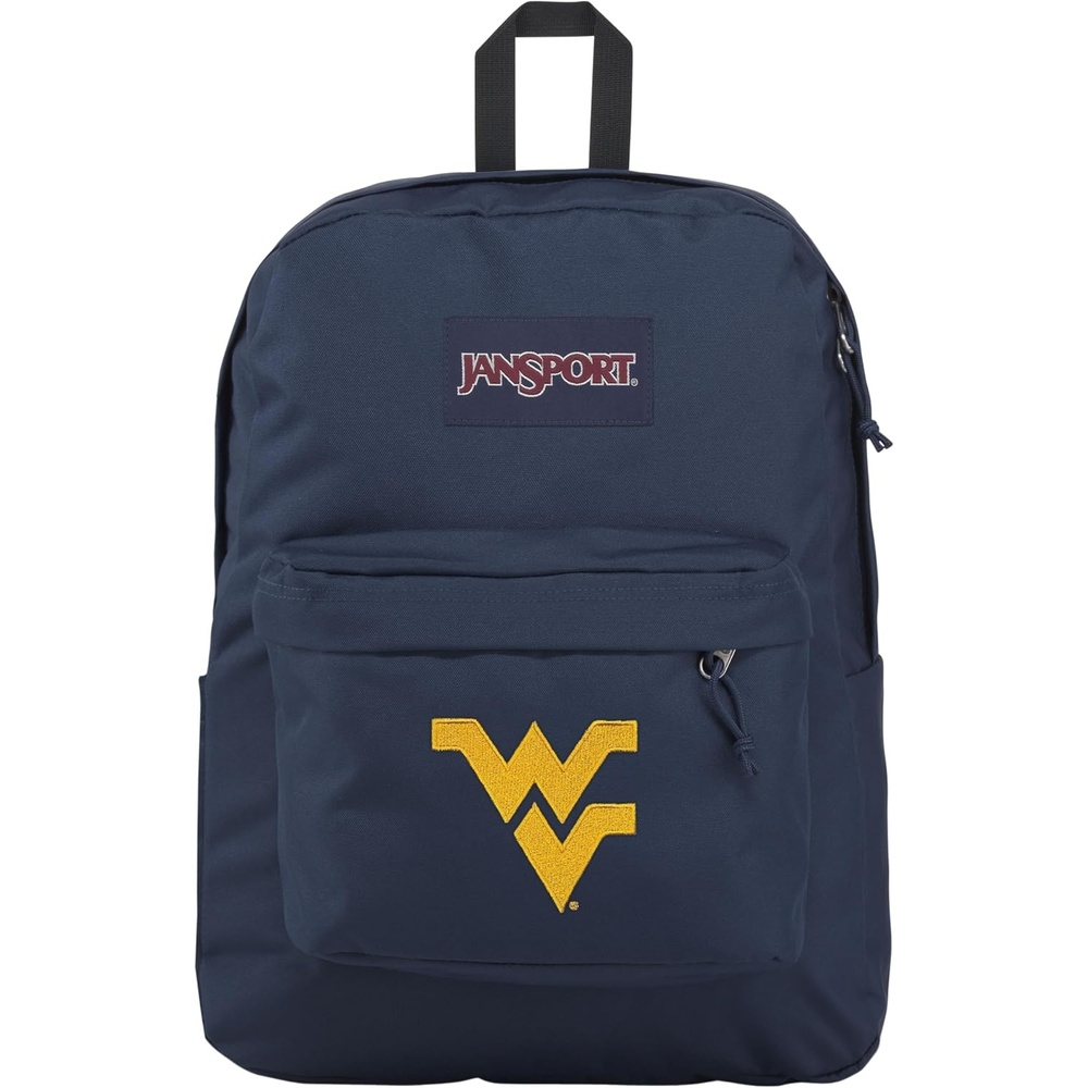 image:imageJanSport NCAA Officially Licensed Backpack Michigan Wolverines Superbreak Plus with Padded 15 Laptop Sleeve Spacious Computer Bag for Men amp Women Durable Daypack with Bottle Pocket NavyWest Virginia Mountaineers