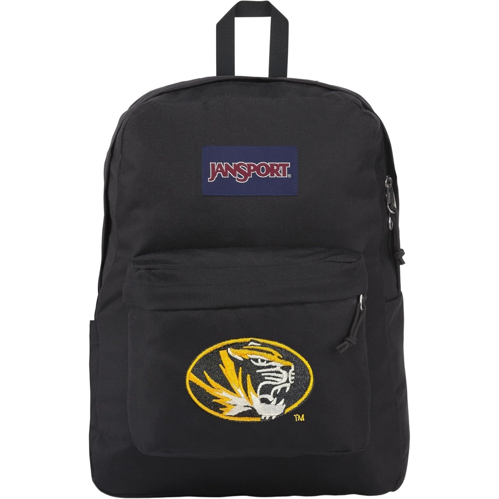 image:imageJanSport NCAA Officially Licensed Backpack Michigan Wolverines Superbreak Plus with Padded 15 Laptop Sleeve Spacious Computer Bag for Men amp Women Durable Daypack with Bottle Pocket NavyMissouri Tigers