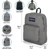 JanSport NCAA Officially Licensed Backpack, Michigan Wolverines, Superbreak Plus with Padded 15” Laptop Sleeve, Spacious Computer Bag for Men & Women, Durable Daypack with Bottle Pocket, Navy(Northwestern Wildcats)