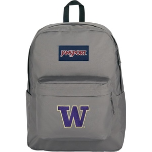 JanSport NCAA Officially Licensed Backpack, Michigan Wolverines, Superbreak Plus with Padded 15” Laptop Sleeve, Spacious Computer Bag for Men & Women, Durable Daypack with Bottle Pocket, Navy(Washington Huskies)