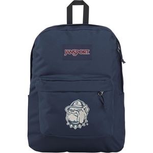 JanSport NCAA Officially Licensed Backpack, Michigan Wolverines, Superbreak Plus with Padded 15” Laptop Sleeve, Spacious Computer Bag for Men & Women, Durable Daypack with Bottle Pocket, Navy(Georgetown Hoyas)