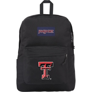 JanSport NCAA Officially Licensed Backpack, Michigan Wolverines, Superbreak Plus with Padded 15” Laptop Sleeve, Spacious Computer Bag for Men & Women, Durable Daypack with Bottle Pocket, Navy(Texas Tech Red Raiders)