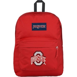 JanSport NCAA Officially Licensed Backpack, Michigan Wolverines, Superbreak Plus with Padded 15” Laptop Sleeve, Spacious Computer Bag for Men & Women, Durable Daypack with Bottle Pocket, Navy(Ohio State Buckeyes)